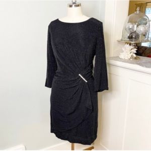 Elegant Black Midi Dress